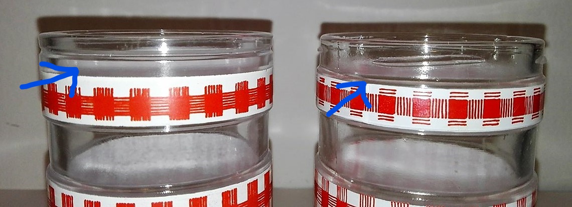Dispensa Vasetti di vetro sigillati quadrati da 1 pezzo for spezie da  cucina stoccaggio di ciocche di stoccaggio di caffè può mispon jar con  coperchio contenitore alimentare Conservazione degli alimen : 